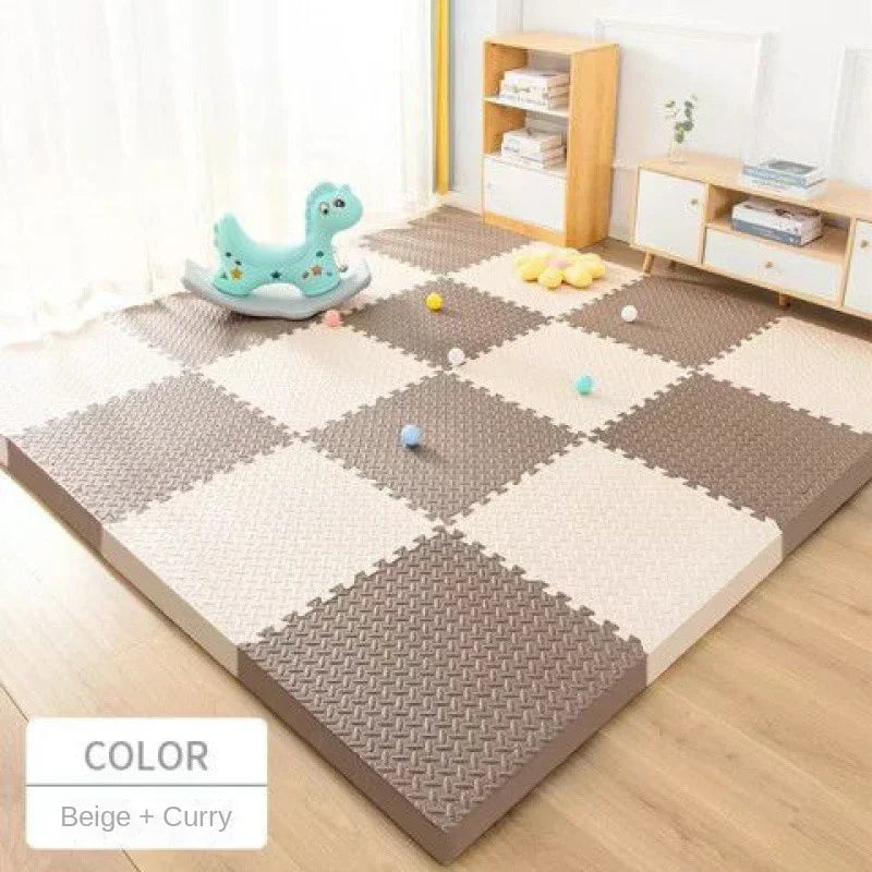 Thick interlocking puzzle foam play mat for kids baby playroom floor