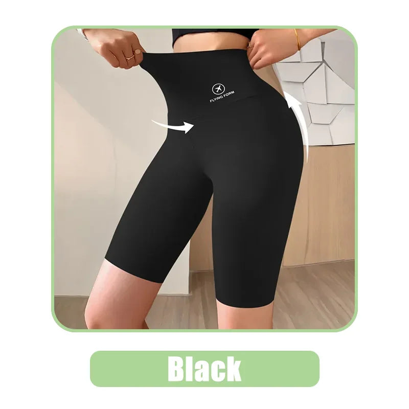 Women High Waist Push Up Gym Shorts for Yoga & Fitness