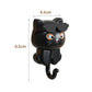 Cute cartoon cat waterproof wall hooks for keys and home decoration