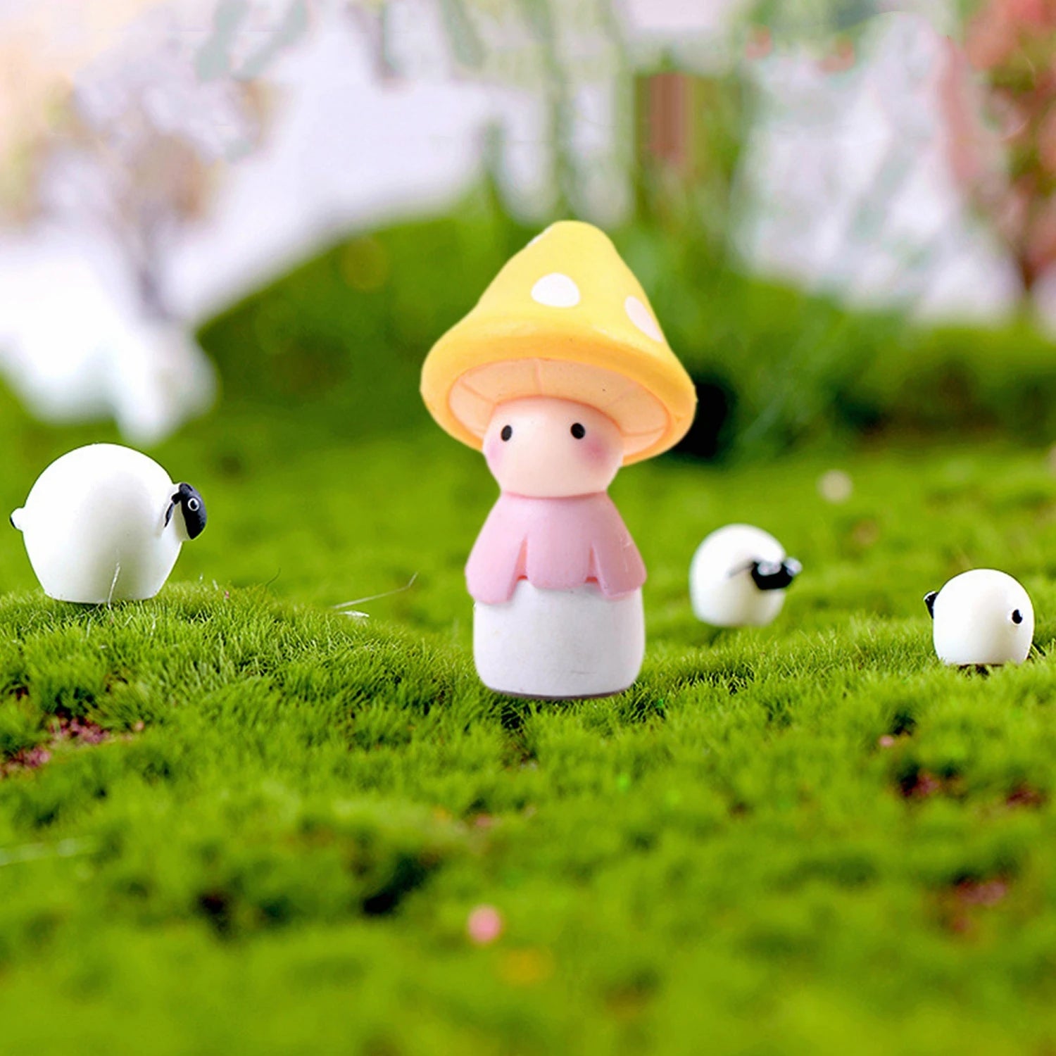 DIY fairy garden resin miniature accessories for dollhouse terrarium flower pot and home garden decor