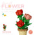 mini flower building block set with colorful potted plant designs micro self locking bricks DIY home desk decor toy gift