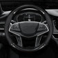 Carbon fiber leather car steering wheel cover anti slip 38cm universal fit