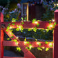 battery powered green leaf vine fairy lights with LED bulbs for bedroom wall garden Christmas wedding party and home decor