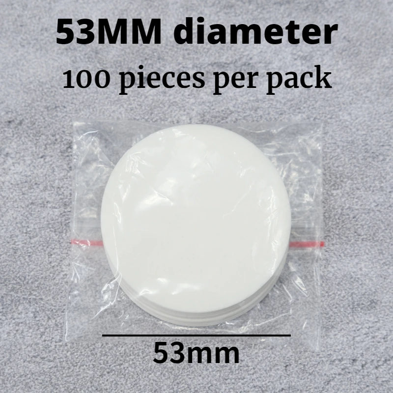 Disposable coffee filter paper for espresso coffee powder bowl portafilter 51mm 53mm 58mm 100 sheets