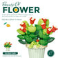 mini flower building block set with colorful potted plant designs micro self locking bricks DIY home desk decor toy gift
