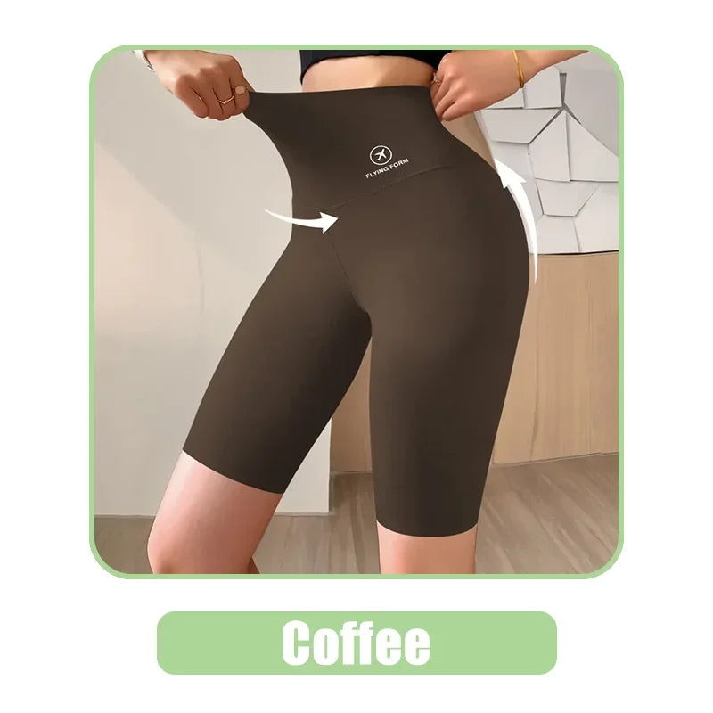 Women High Waist Push Up Gym Shorts for Yoga & Fitness