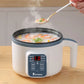 1.7L electric rice cooker with non-stick inner pot and steaming basket for 2-3 people