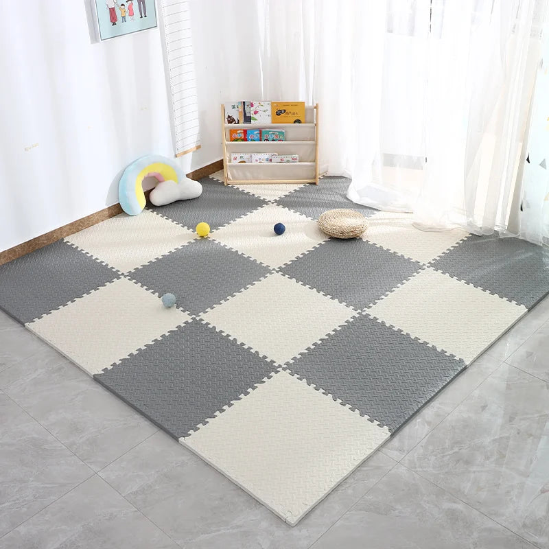 thick baby play mat for kids non-slip waterproof PVC crawling floor tiles