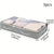 Dustproof under bed storage box with reinforced handles for bedroom organization