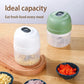 250ML USB rechargeable mini electric garlic chopper vegetable cutter for kitchen food preparation