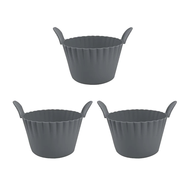Silicone cupcake molds non-stick reusable heat resistant baking cups for muffins and desserts