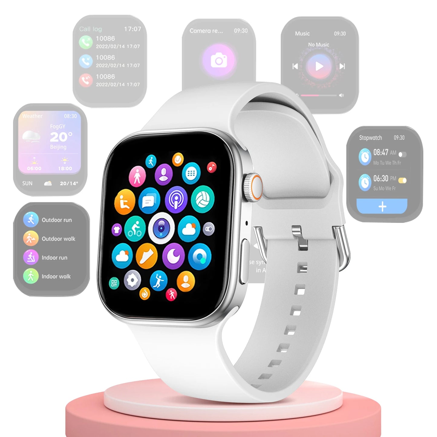 Wireless Calling Smartwatch with Fitness Tracker & Multi-Sport Mode