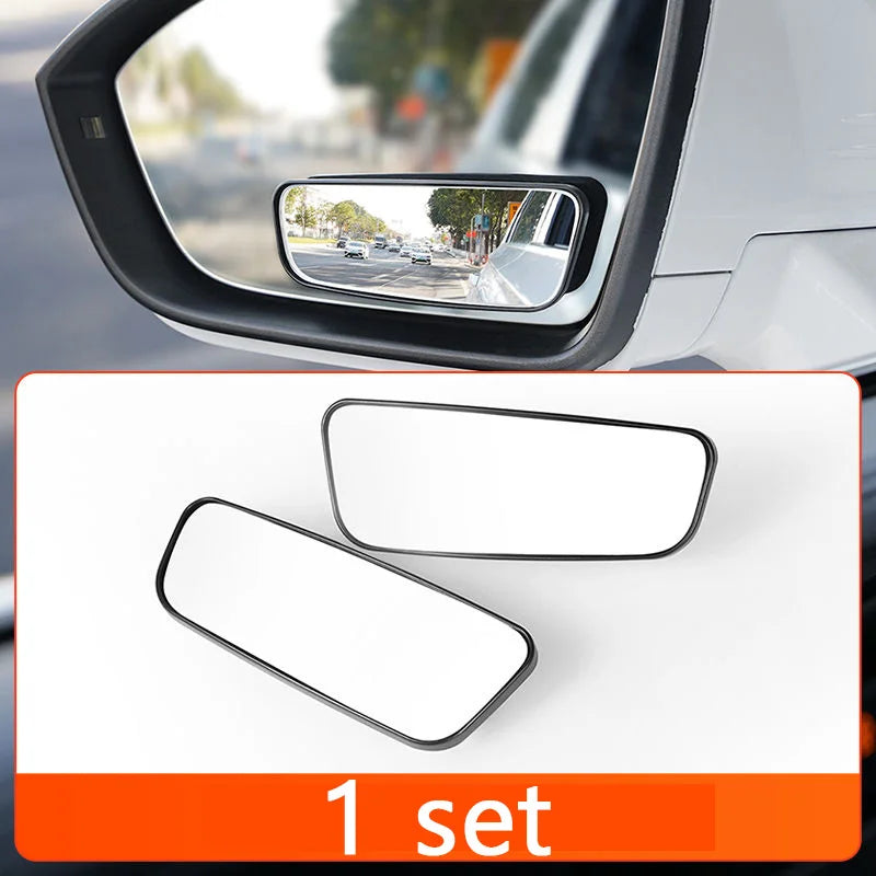 Car auxiliary rearview convex blind spot mirror wide angle adjustable side mirror