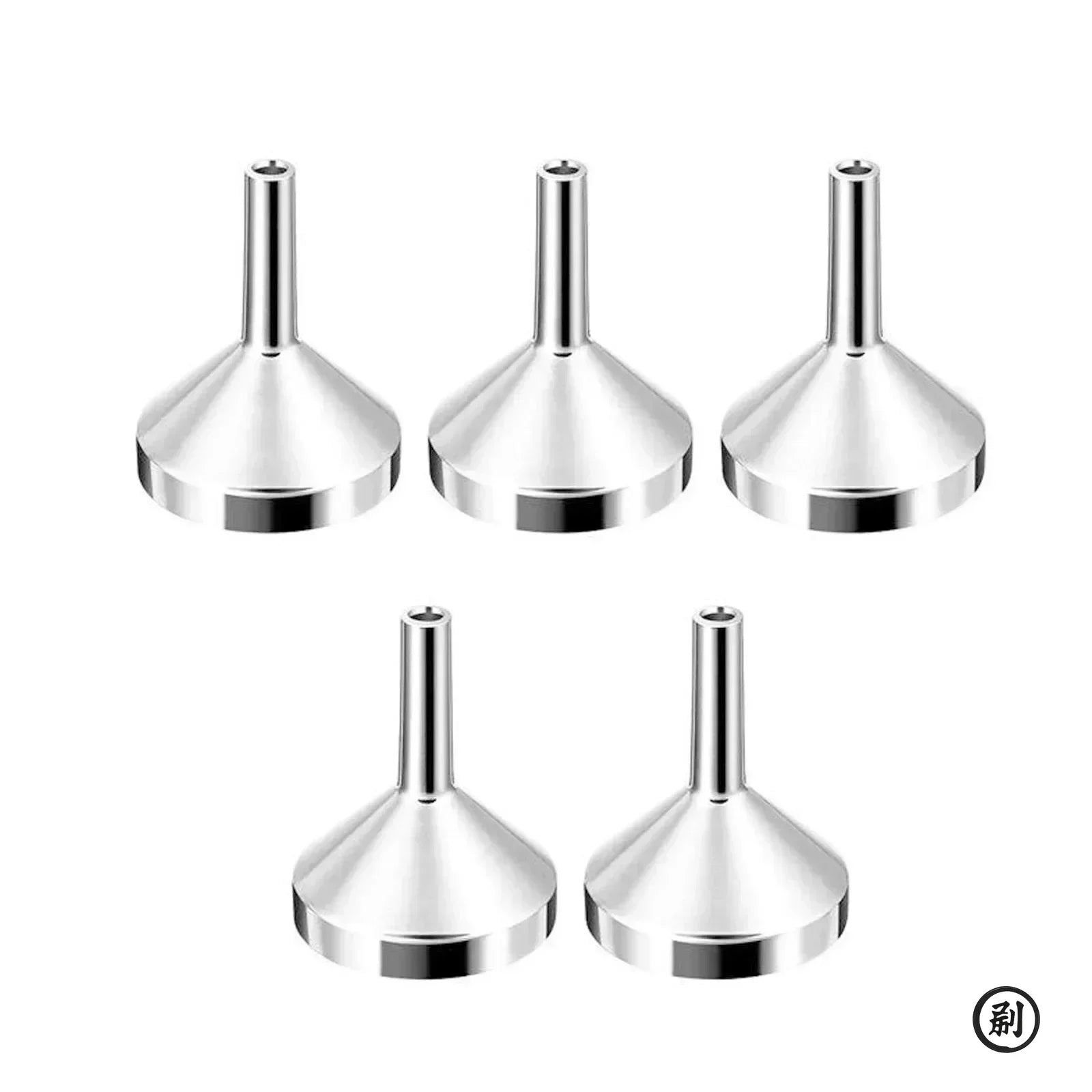 Mini aluminum funnel wide mouth kitchen oil and liquid funnel for small bottles