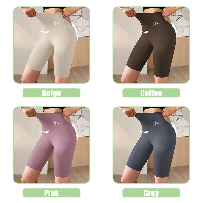 Women High Waist Push Up Gym Shorts for Yoga & Fitness