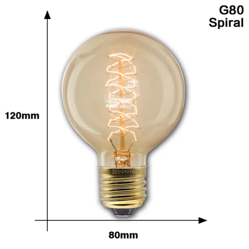 vintage Edison filament light bulb E27 ampoule style incandescent bulb for bedroom living room cafe restaurant home decor lighting