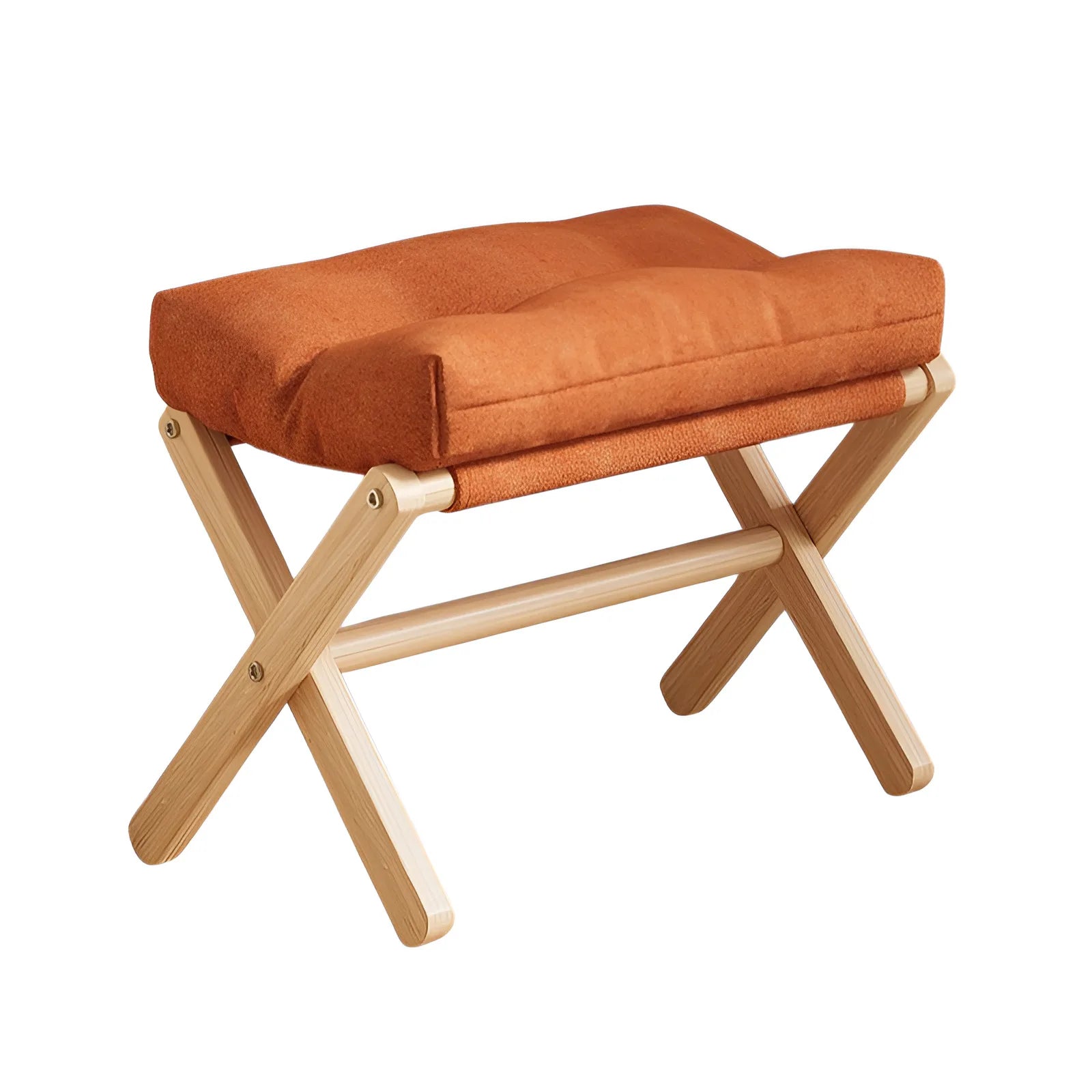 solid wood shoe changing stool and footrest bench for sofa and entryway