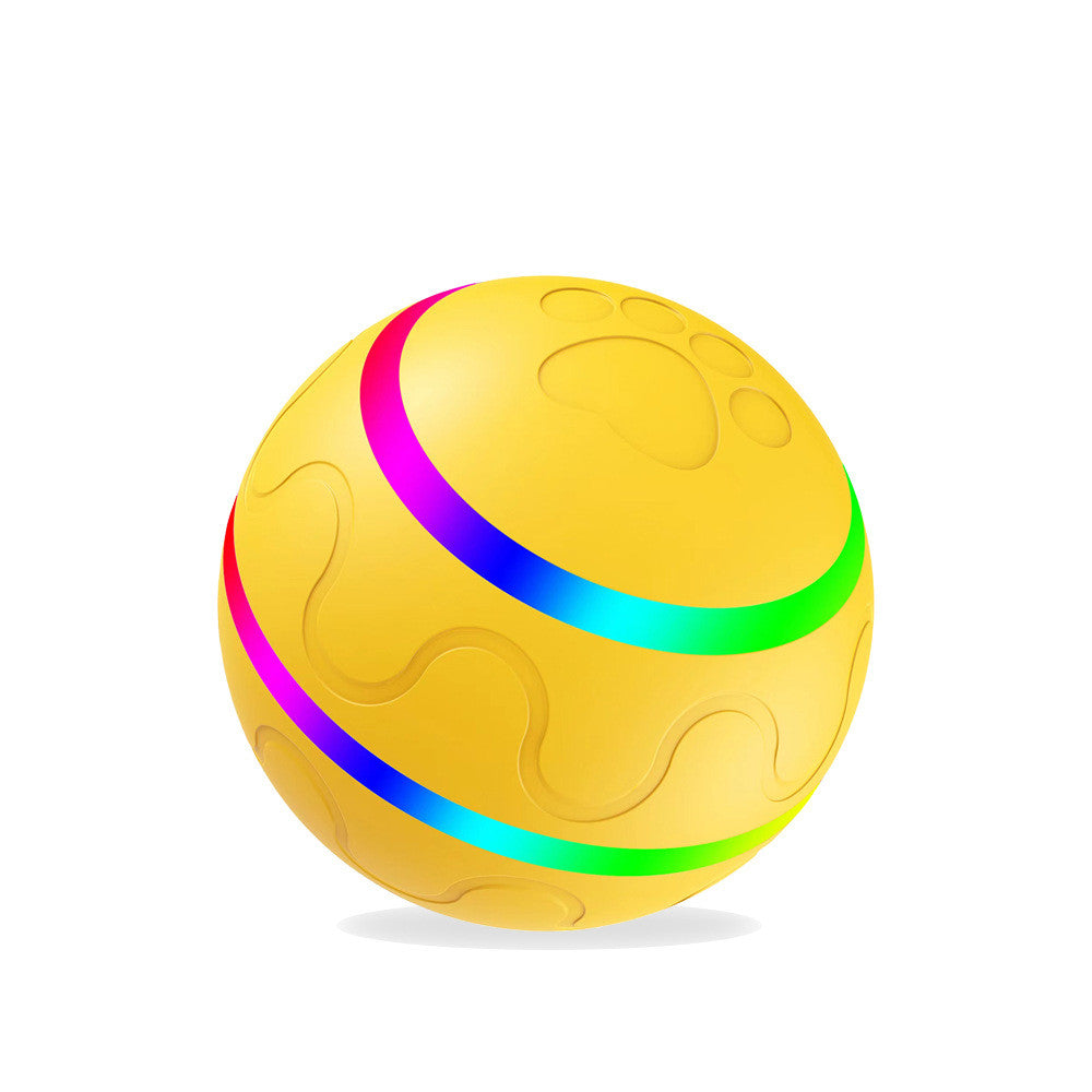 Self rotating ball for kitten play