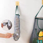 Reusable hanging vegetable storage net bag for fruits onions potatoes garlic and kitchen produce