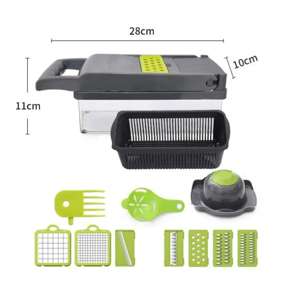 Multifunctional vegetable chopper food grater slicer dicer with stainless steel blades