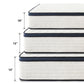 Queen size gel memory foam hybrid mattress with pocketed coils breathable jacquard cover and pressure relief support