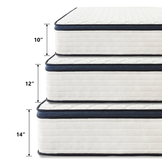 Queen size gel memory foam hybrid mattress with pocketed coils breathable jacquard cover and pressure relief support