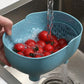Fruit vegetable washing basket hanging sink drainer rack colander strainer