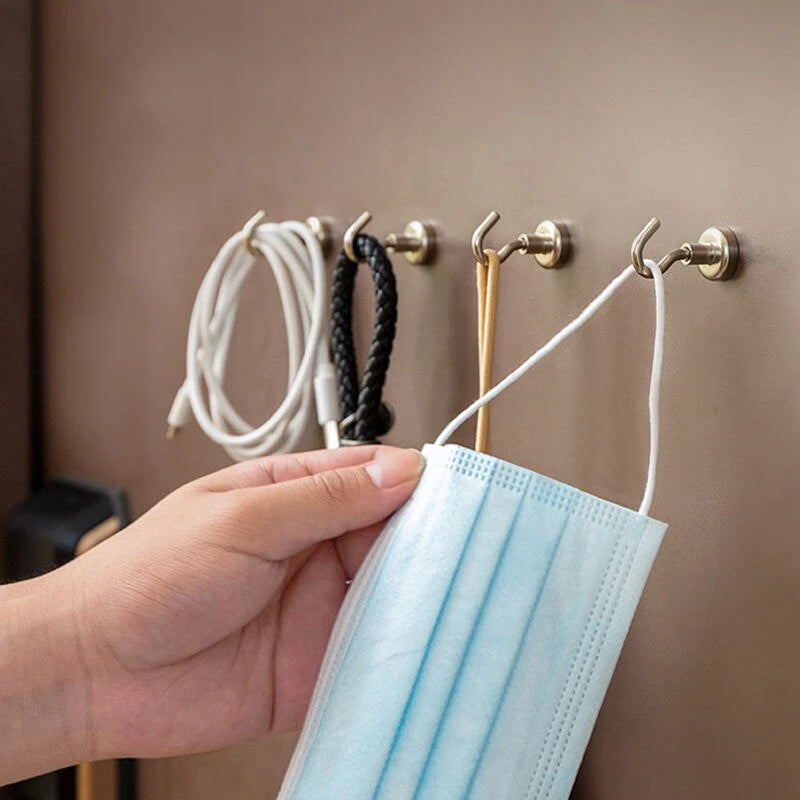 40PCS strong magnetic hooks stainless steel utility hooks for kitchen and home storage