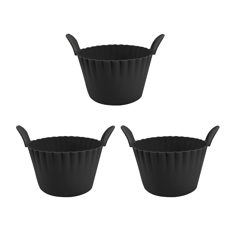 Silicone cupcake molds non-stick reusable heat resistant baking cups for muffins and desserts