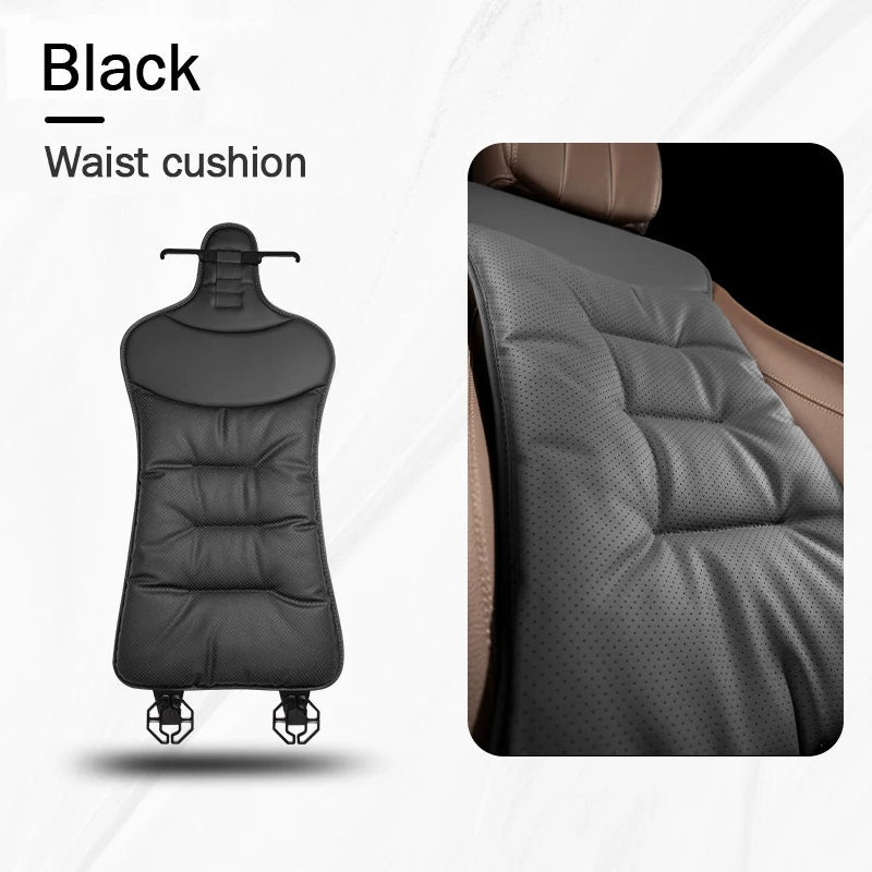 Universal leather car seat waist cushion cover for car seat protection and comfort
