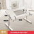 Adjustable laptop bed tray table with storage drawer for bed sofa and home office