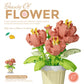 mini flower building block set with colorful potted plant designs micro self locking bricks DIY home desk decor toy gift