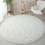 Round fluffy soft area rug for kids girls room princess bedroom decor