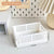 Foldable plastic storage box with handles collapsible crate for toys books snacks cosmetics and household organization