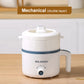 1.7L electric rice cooker with non-stick inner pot and steaming basket for 2-3 people