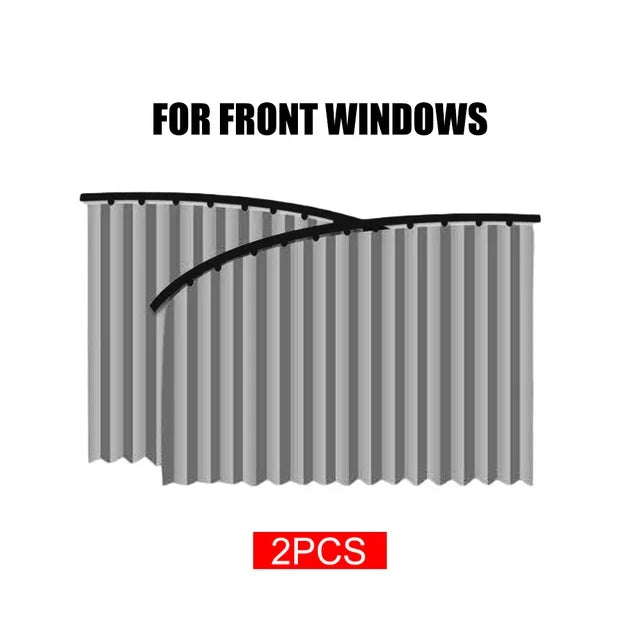 2PCS magnetic car window sunshade curtain for UV protection and privacy