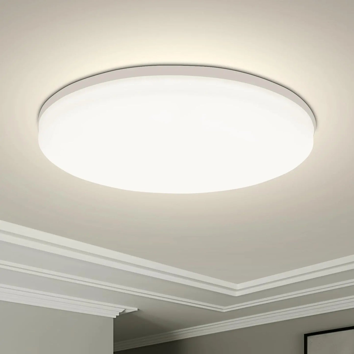 Modern round LED ceiling light fixture for bedroom kitchen and living room