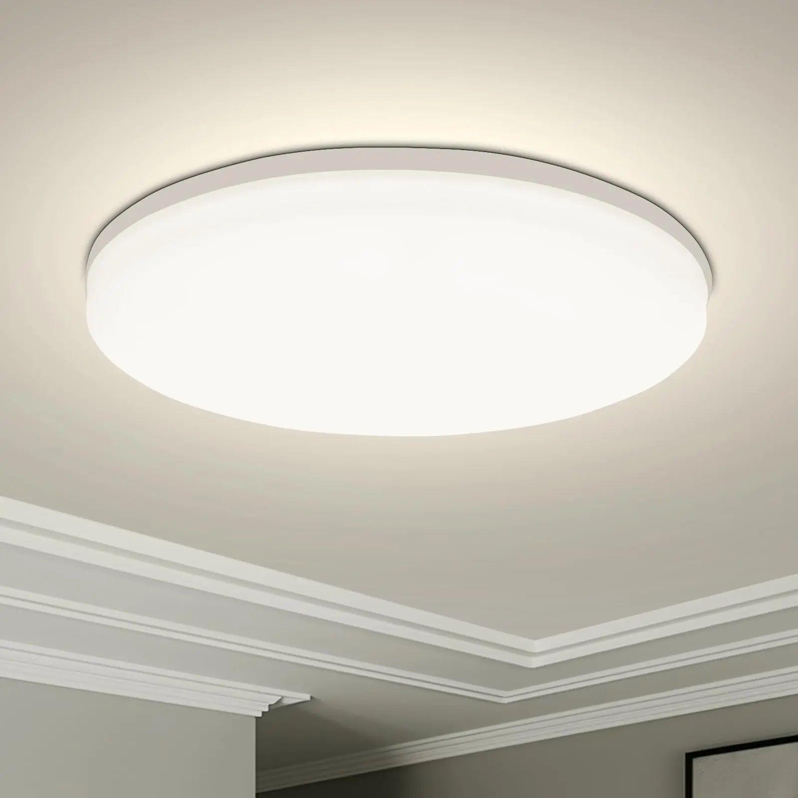 Modern round LED ceiling light fixture for bedroom kitchen and living room