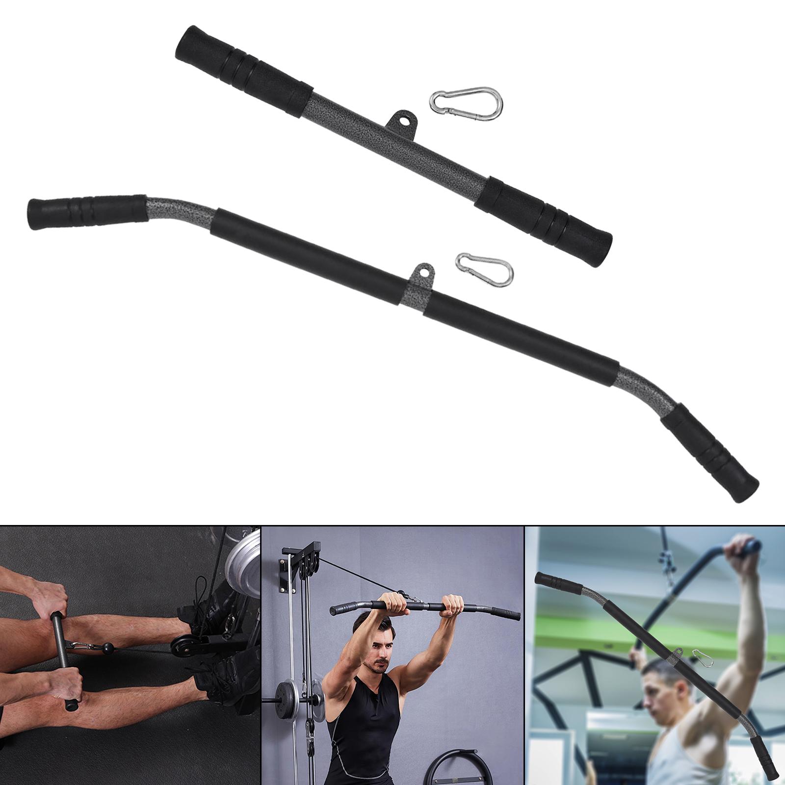  Short lat pulldown bar attachment for strength workout