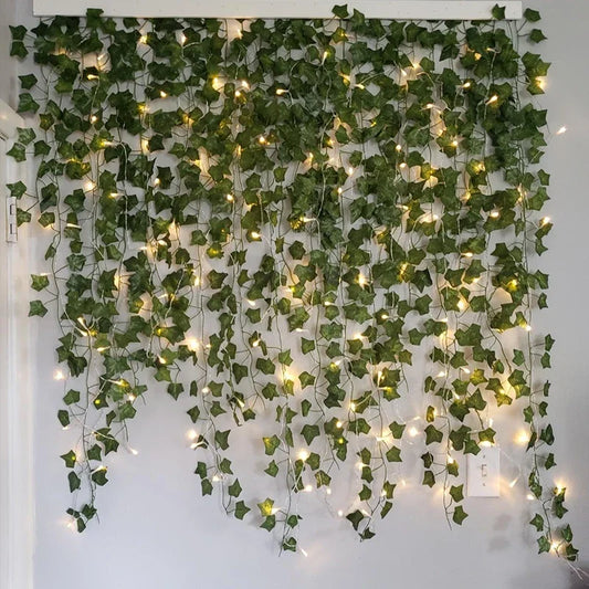Silk Leaves LED String Lights 