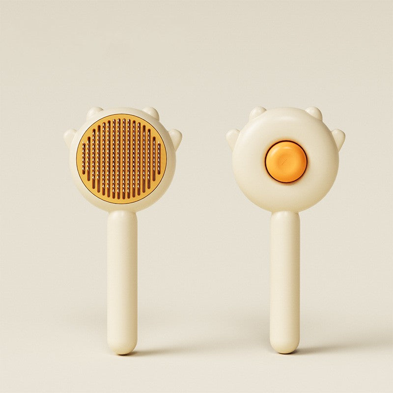 Small pet grooming brush for fur care