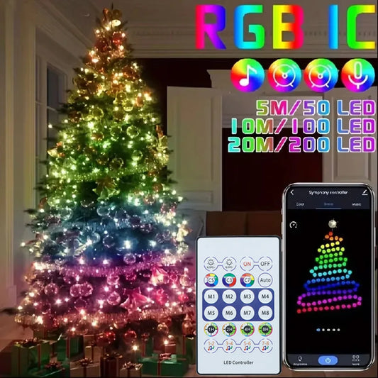 Smart IC APP Bluetooth Remote Fairy Lights