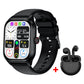 Smart fitness watch with call and message reminders