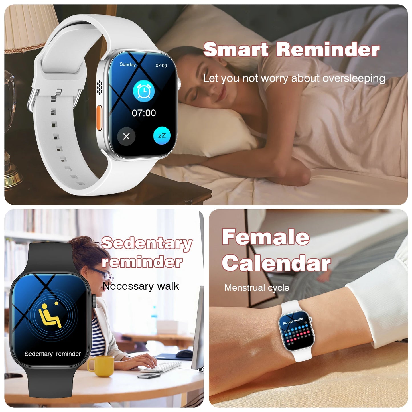 Smart watch with sleep monitor and music control