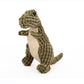 Soft corduroy dinosaur dog chew toy