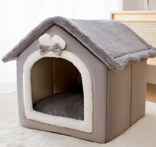 Soft pet bed house for cats and puppies