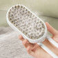 Soft silicone pet grooming comb for sensitive skin