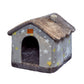 Soft winter dog villa pet bed for indoor use