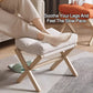 Solid Wood Shoe Changing Stool Rest Footstool Sofa 