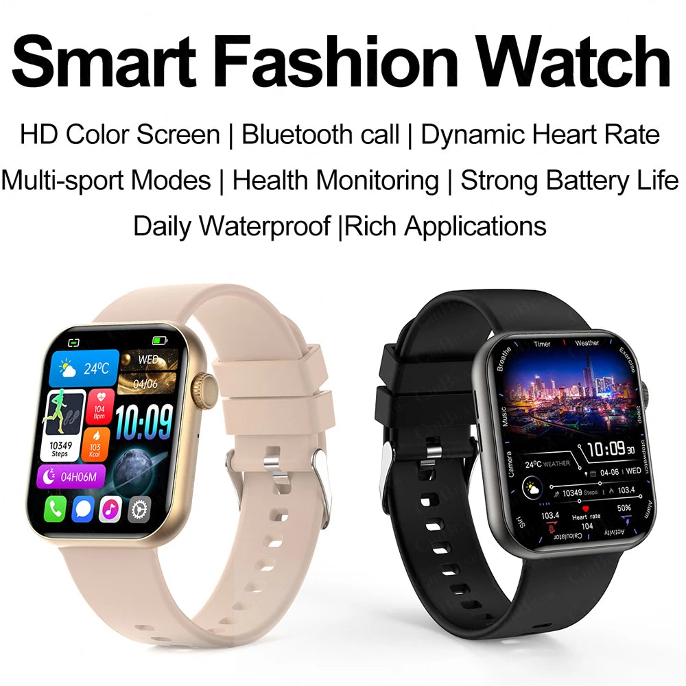 Sports heart rate smart watch for men and women